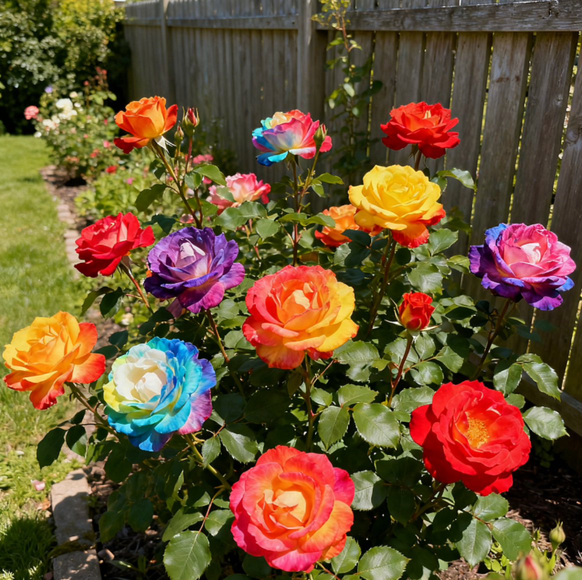 Rainbow Rose Seeds - 🔥 Buy 1 Get 1 Free + Plant Growth Booster Serum🔥