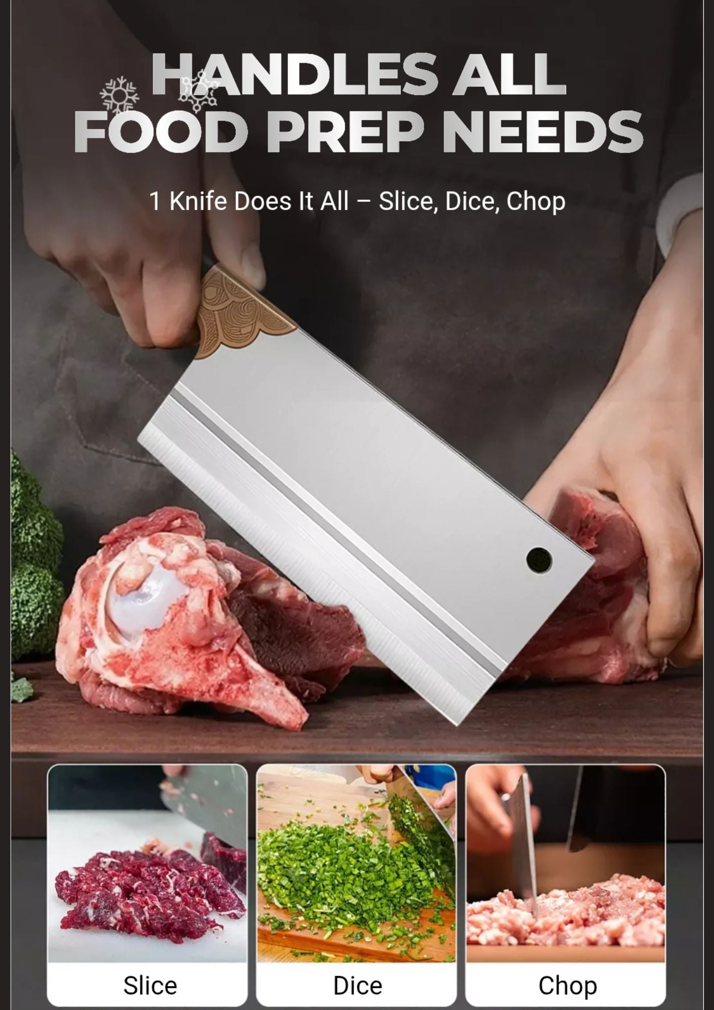 High-Carbon Stainless Steel Chef Knife